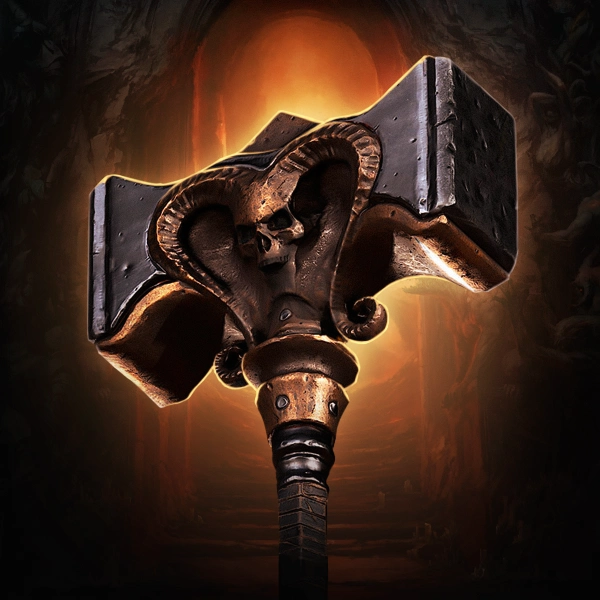 Diablo 4 Hammer that represents  Items Farm boost service