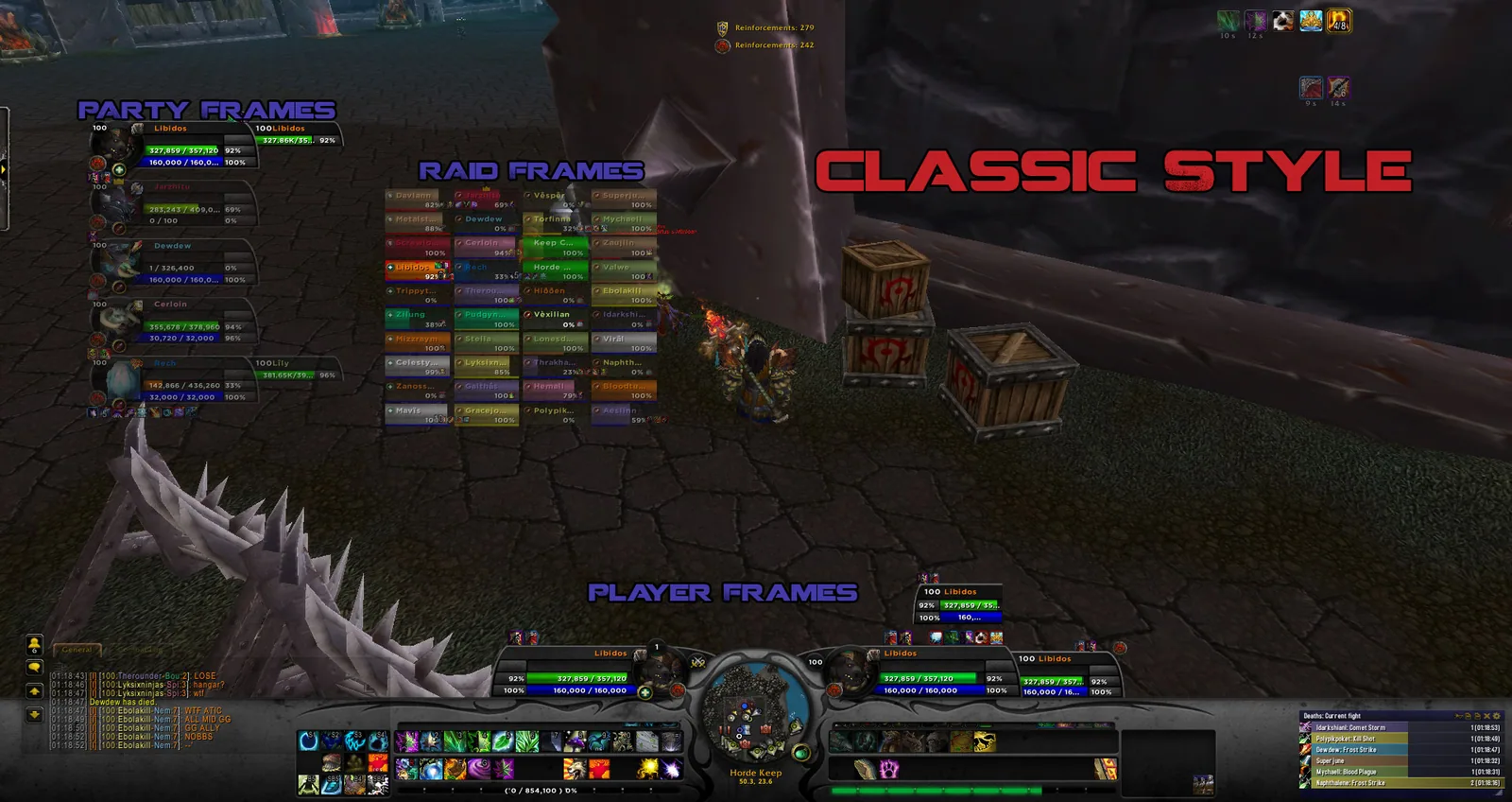 Overview of the Classic style of SpartanUI