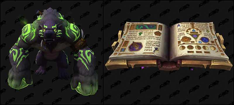 Mage Tower Challenge Fel Werebear skin and Soaring Spelltome mount Rewards 4