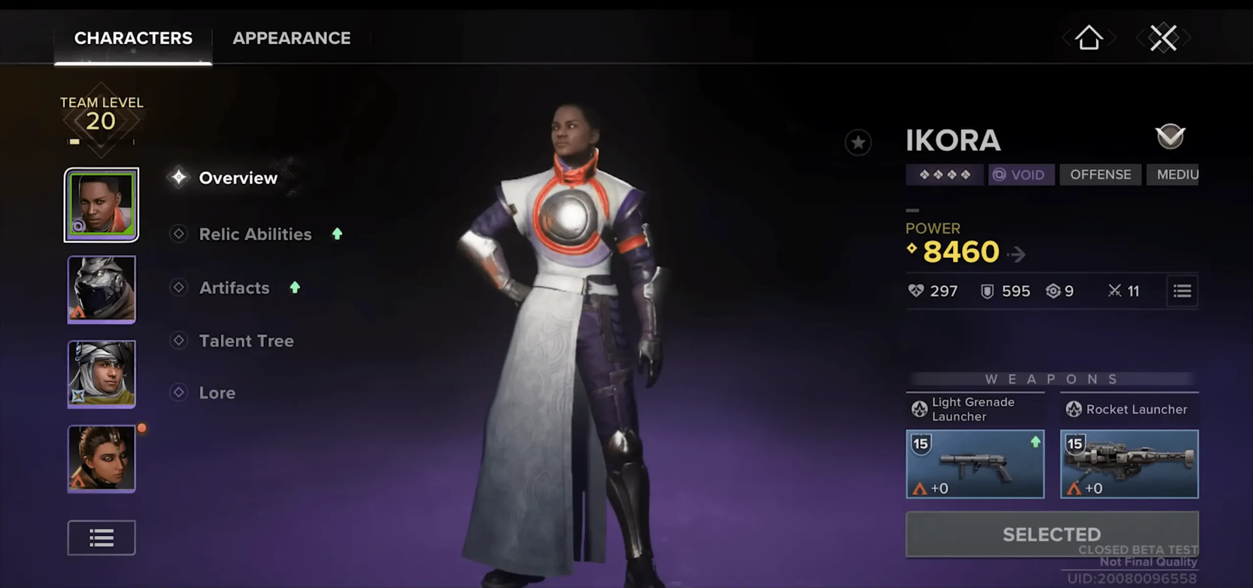 Destiny Rising Team Levels image of Destiny Rising Team Levels