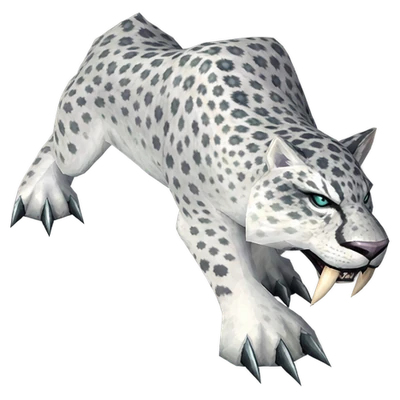 Cat in WoW Forever, the look of Juvenile Snow Leopard, Snow Leopard Prowler, Snow Leopard and 2 more
