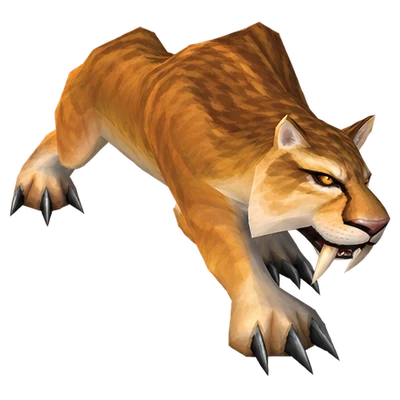 Broken Tooth, a Cat hunter pet in WoW Forever