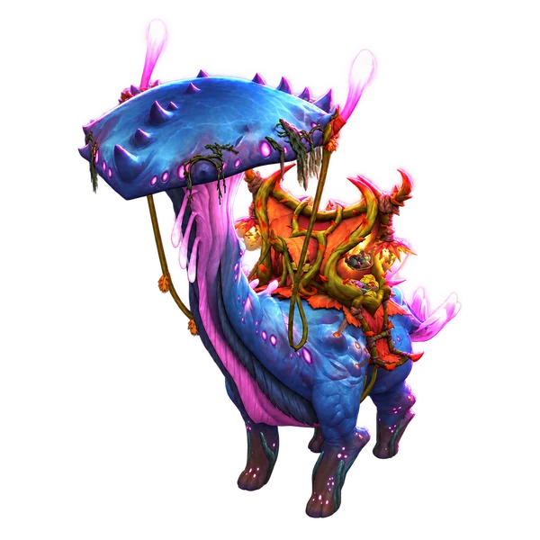 Sporebearer Fungal Strider, the mushroom-capped strider mount from Harandar.