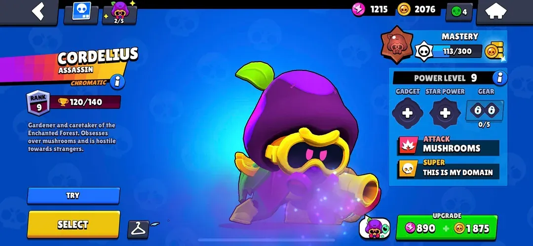 Brawl Stars Cordelius image of Brawl Stars Cordelius
