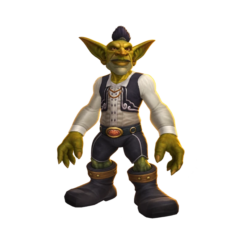 Ein Goblin-Auktionator aus WoW Forever