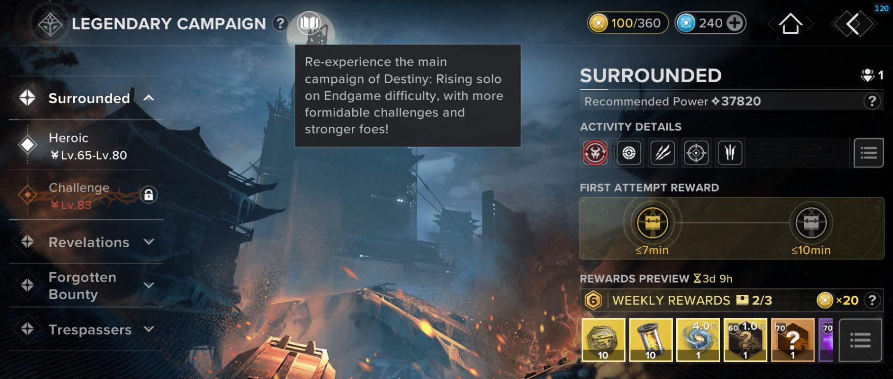 Legendary Campaign