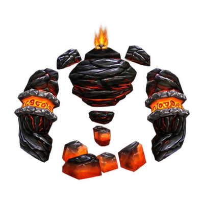 Molten Elemental, a trash mob in Ragefire Chasm, WoW Forever