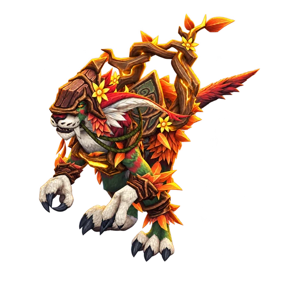 Ochre Dreamtalon, a World of Warcraft mount.