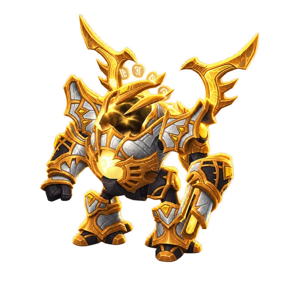Lightforged Warframe, a World of Warcraft mount.
