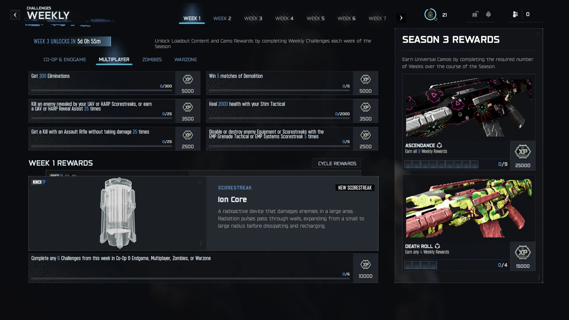 Call of Duty Black Ops 7 Weekly Challenges