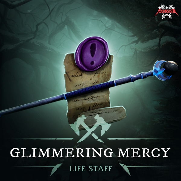 New World Glimmering Mercy Life Staff T5 580 GS Quest Boost
