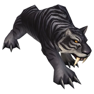 Cat in WoW Forever, the look of Young Nightsaber, Nightsaber, Elder Nightsaber and 4 more
