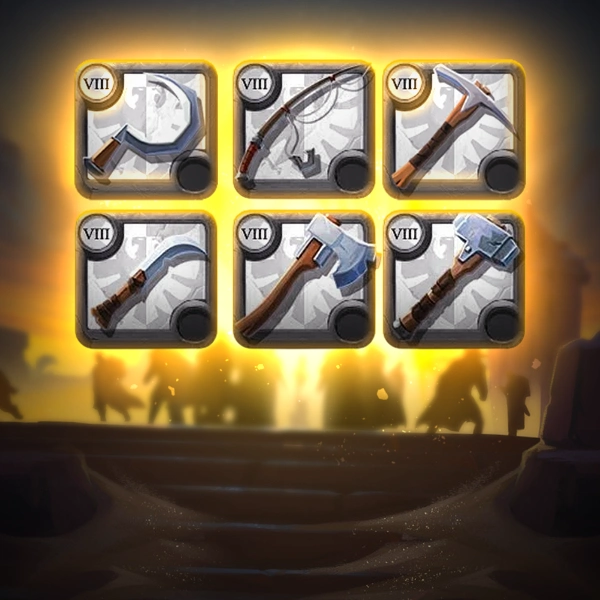 Gathering Skills icons for Albion Online Gathering Skills Leveling service