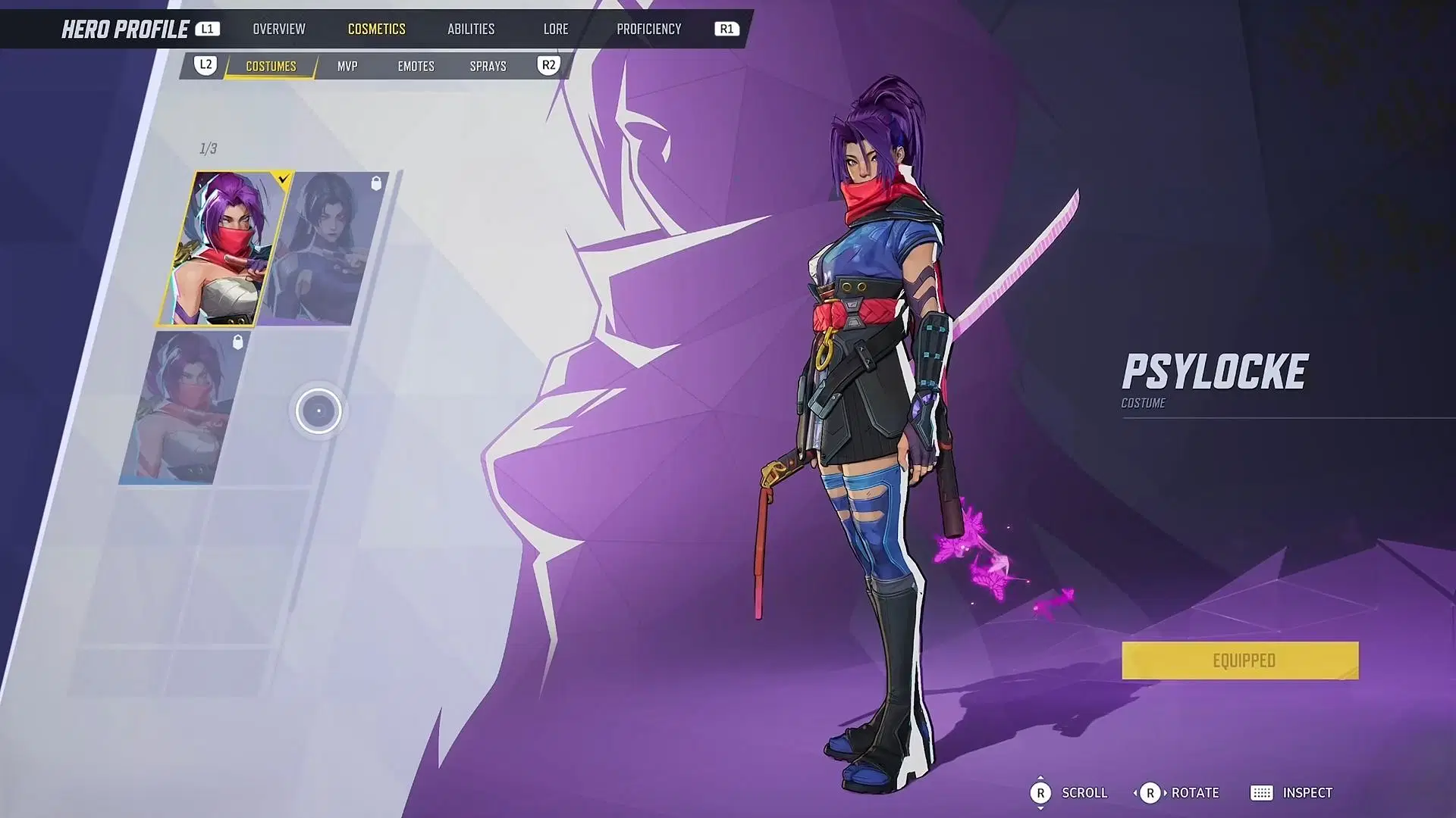 image of Marvel Rivals Psylocke: Base skin