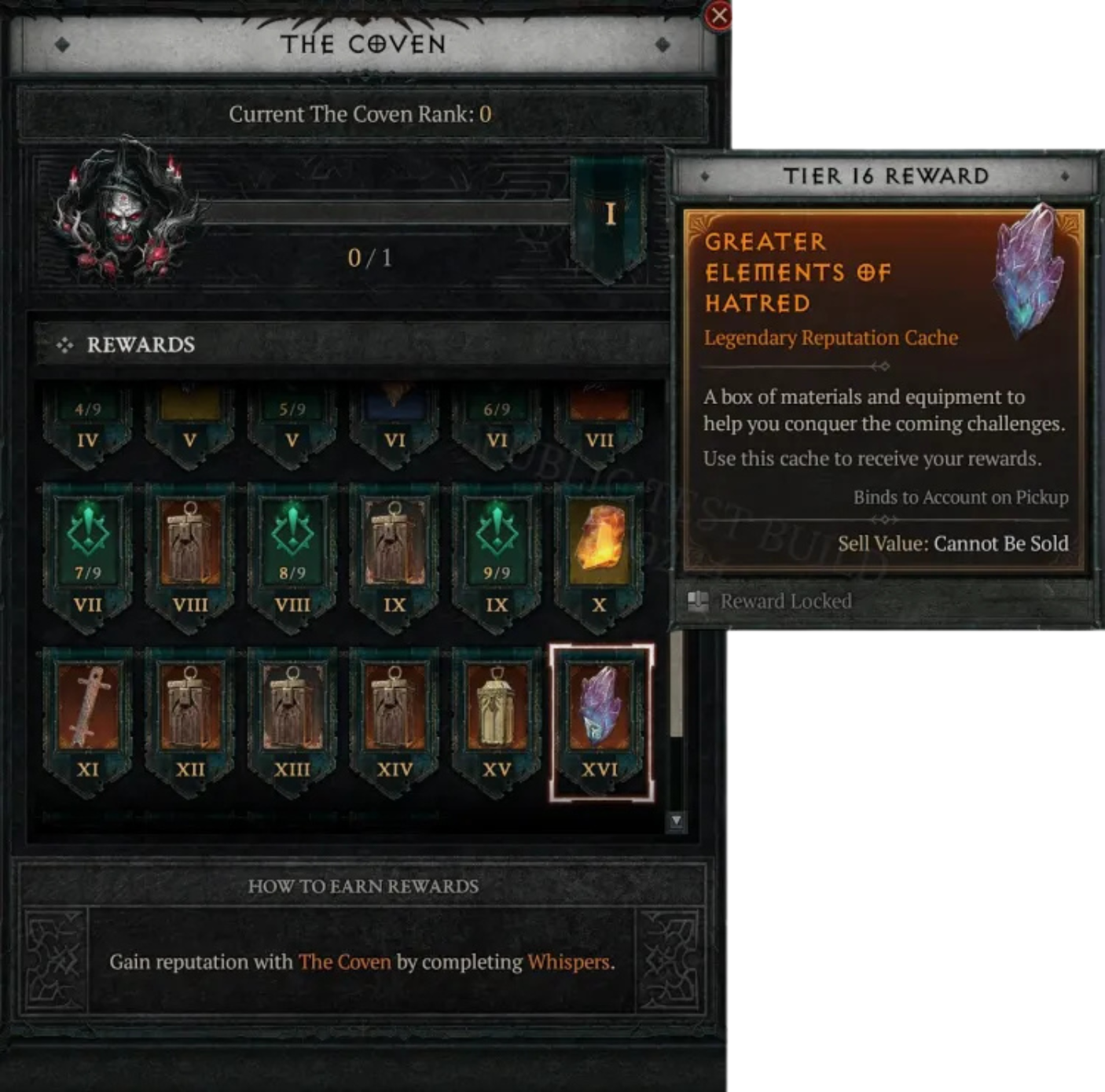 image of Coven Reputation Rewards