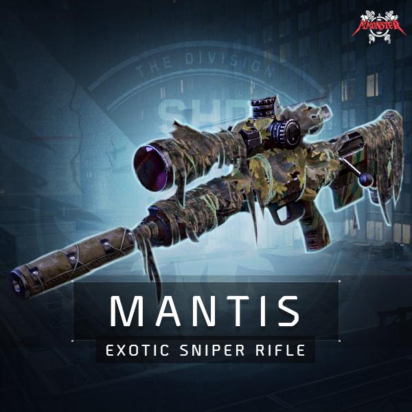 Mantis Exotic Sniper Rifle Weapon Farm Boost