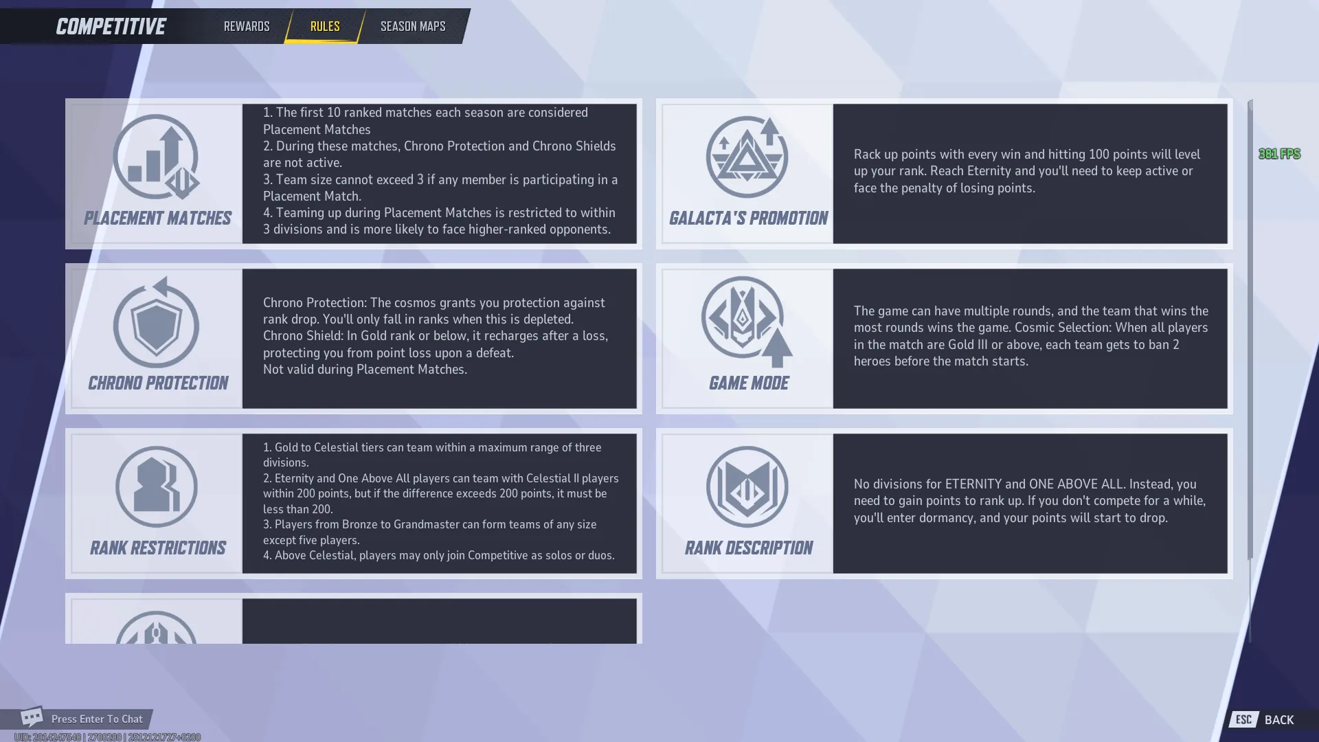 Marvel Rivals Competitive Rules