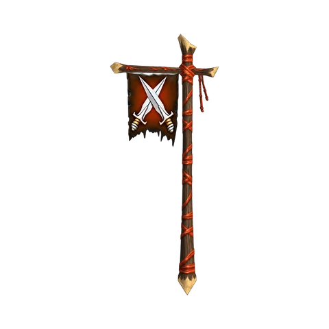 The duel flag of World of Warcraft with two crossed swords