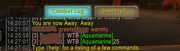 A chat tab flashing to show a new message