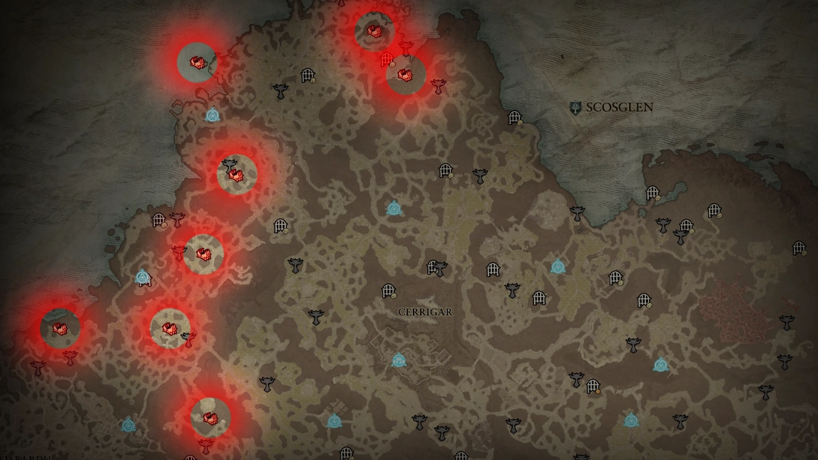 Diablo 4 Helltide Guide - Mystery Chest Farming Locations