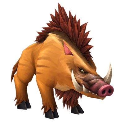 Boar hunter pet in WoW Forever