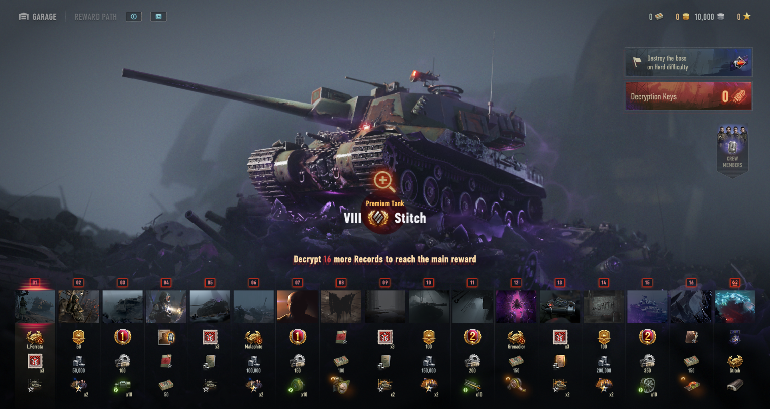 Stitch Tier VIII Premium heavy tank