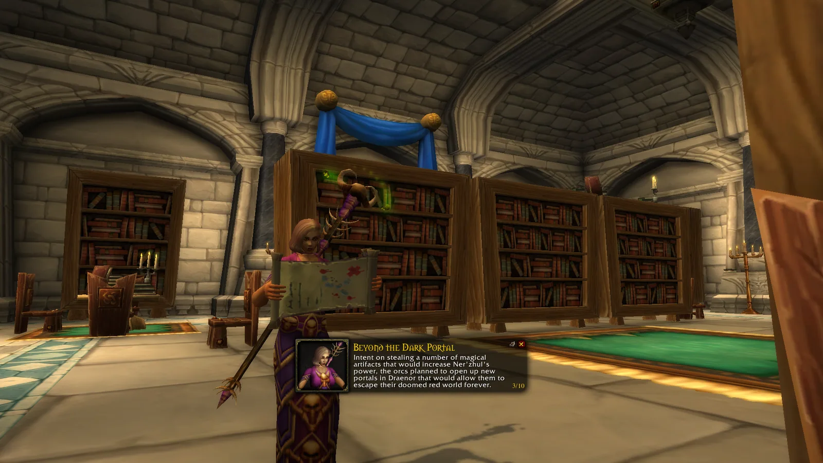 Reading a book with Immersion.