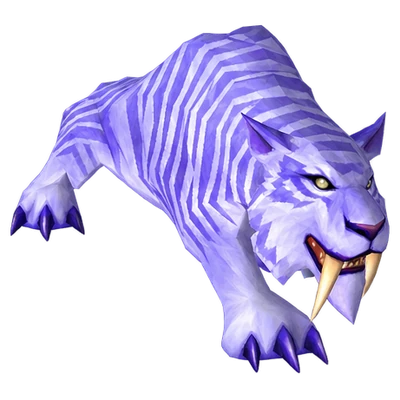 Cat in WoW Forever, the look of Frostsaber Pride Watcher