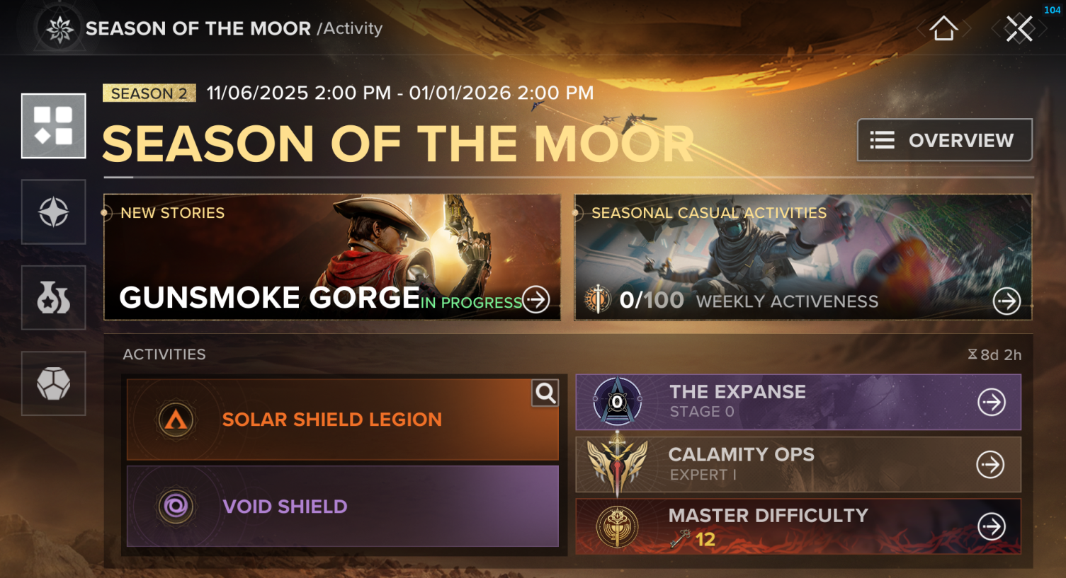 Season of the Moor Info