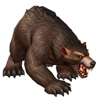 Bear in WoW Forever, the look of Giant Grizzled Bear, Ashenvale Bear