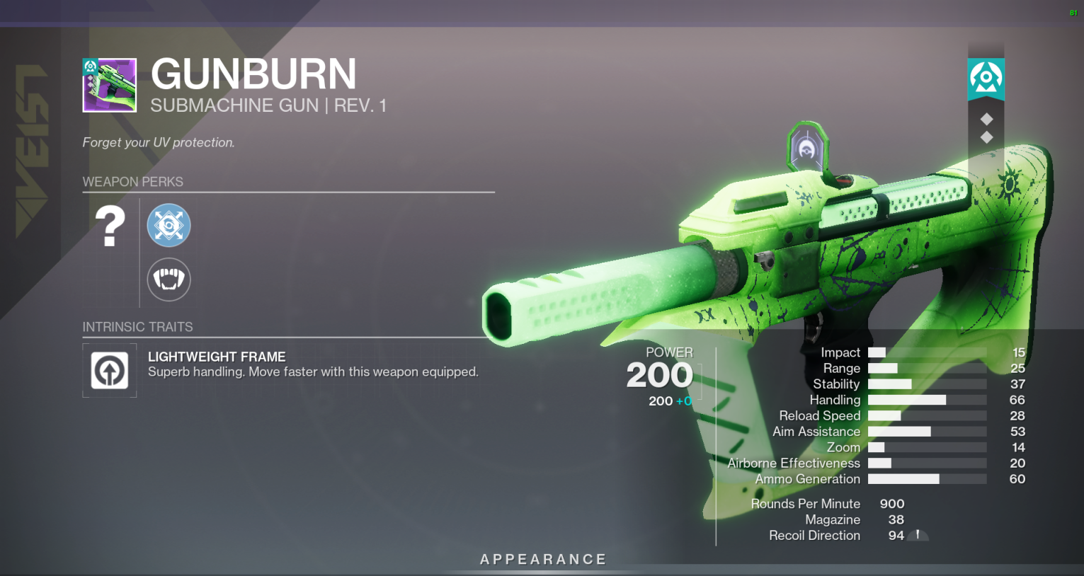 Destiny 2 Gunburn