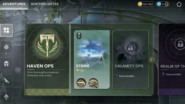 image of Destiny Rising Team Levels
