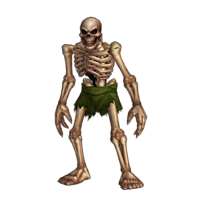 Skeletal Shadowcaster, a trash mob in Razorfen Downs, WoW Forever