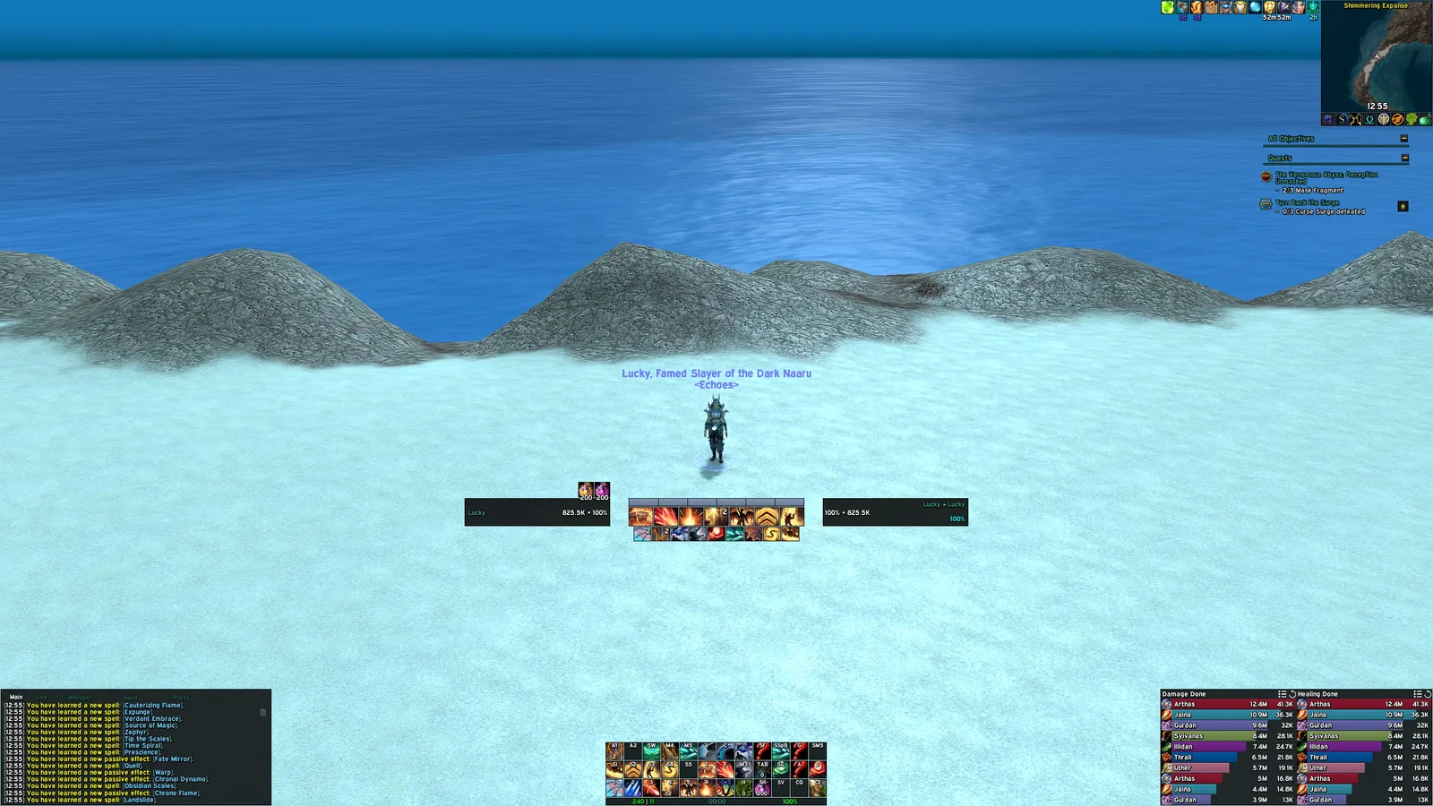 Main layout for damage dealers and tanks