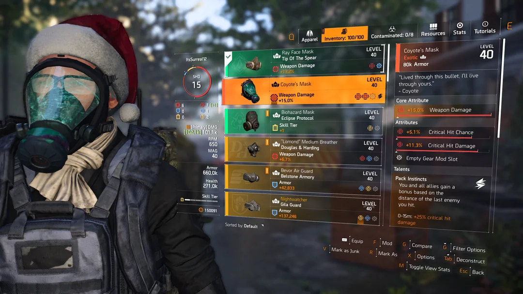 Coyote`s Exotic Mask
