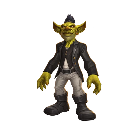 Mister Graphed, the Black Market vendor in Powderfuse Port, WoW Forever
