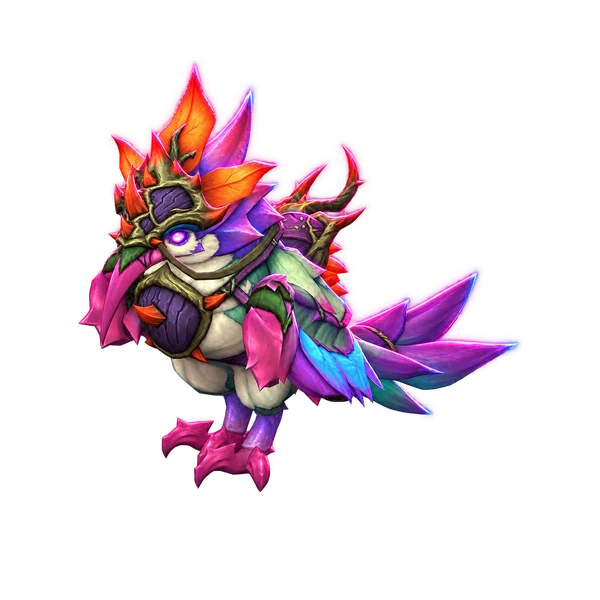 Vibrant Petalwing, the pink flying mount from Harandar.