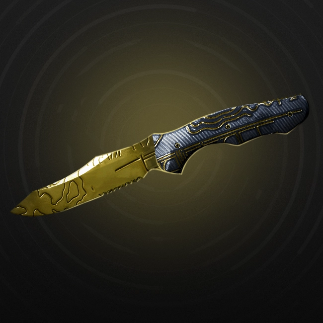 CoD MW1 Gold Camo melee weapon
