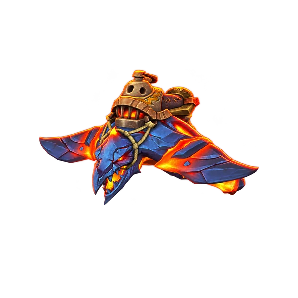 Shadowflame Shalewing, the reward mount for Glory of the Aberrus Raider.