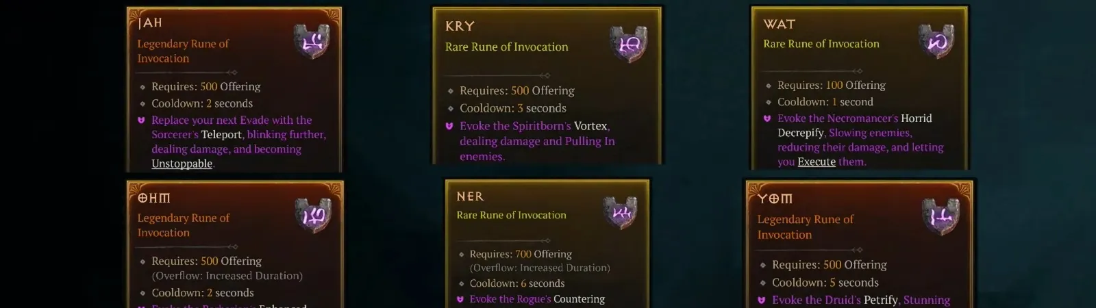 Runewords Diablo 4 image of Runewords Diablo 4