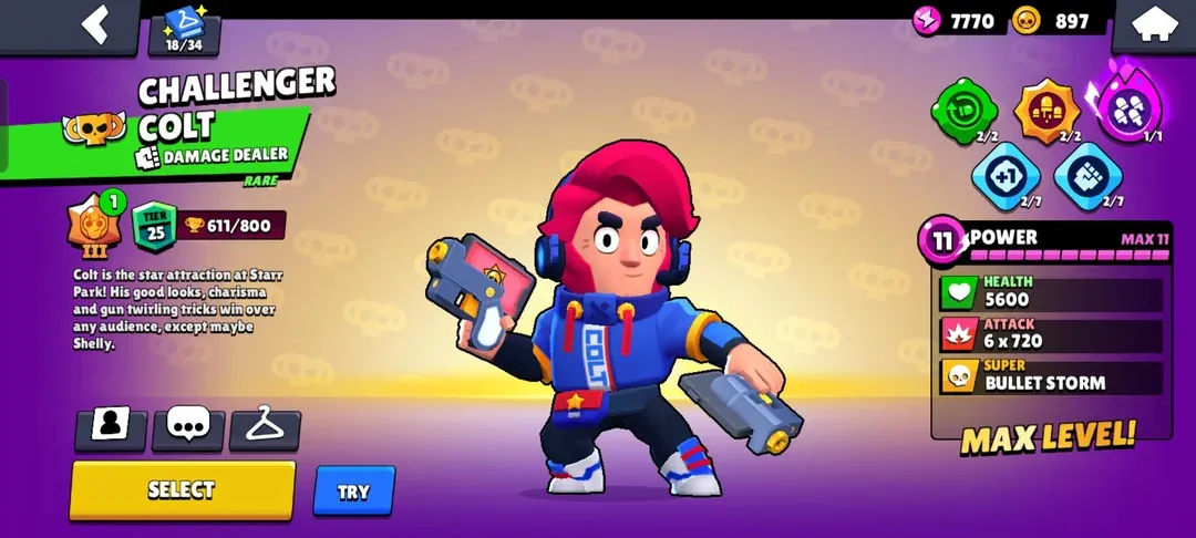 Colt Brawl Stars image of Colt Brawl Stars
