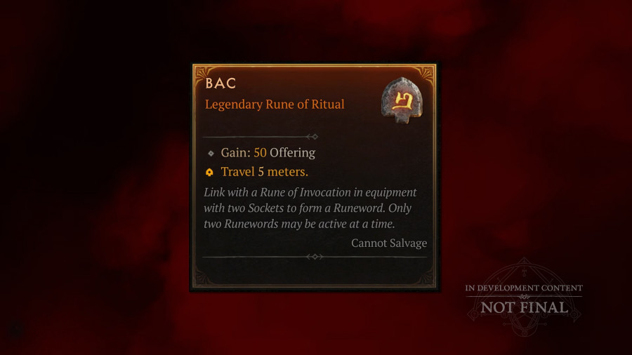 Bac rune image for Diablo 4 Rune service