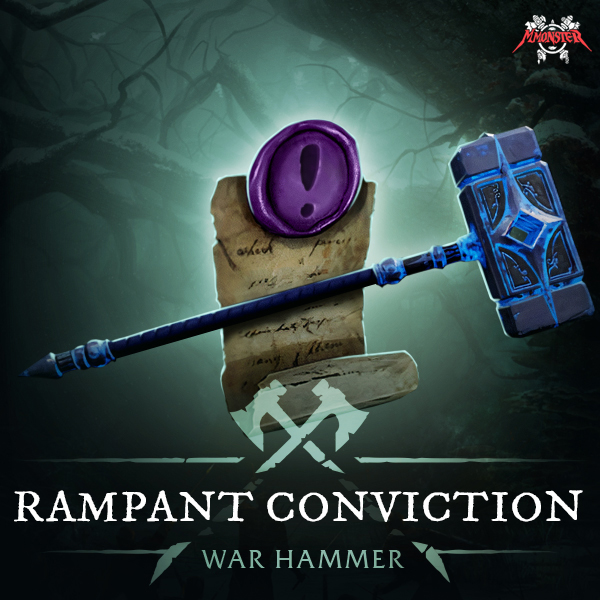New World Rampant Conviction War Hammer T5 580 GS Quest Boost