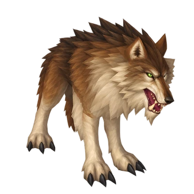 Wolf in WoW Forever, the look of Barnabus, Ember Worg, Scarshield Worg and 2 more
