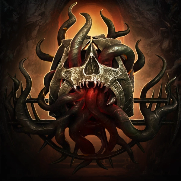 Skull with tentacles that represents season Journey boost in diablo 4