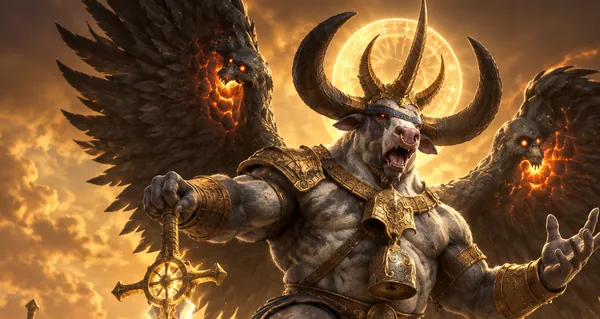 Moophisto, the cow god boss of Diablo 4 Season 15