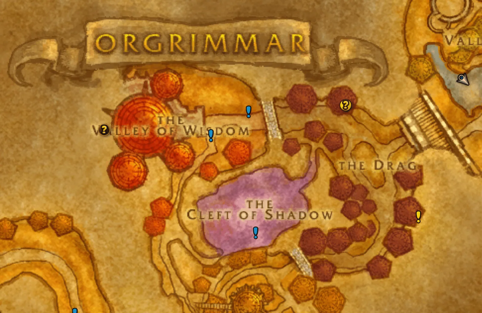 Map markers for repeatable quests.