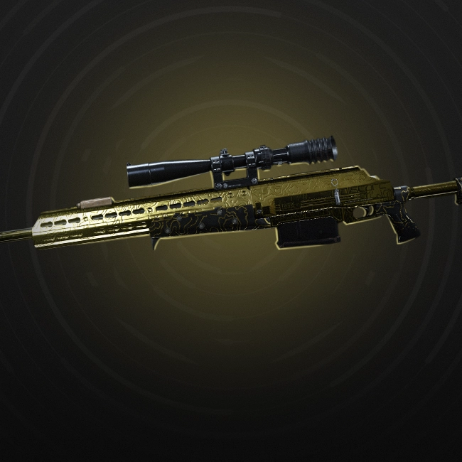 CoD MW1 Gold sniper rifle