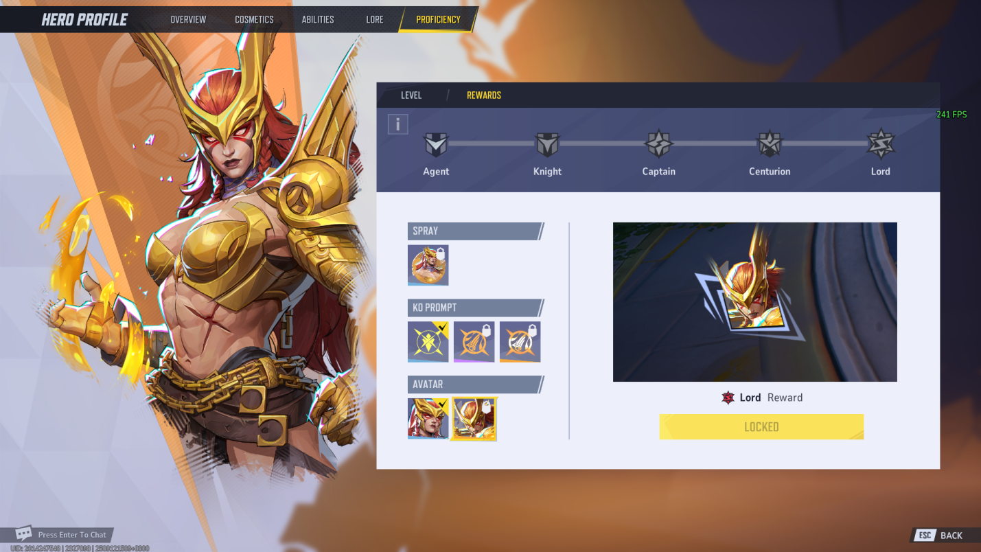 Hero Proficiency Level