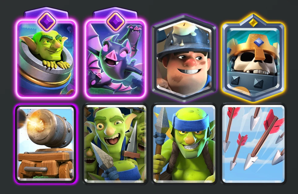 image of Evo Mortar Miner Skeleton King Deck